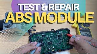 Dont Replace ABS Module Before Watching This  Repair ABS Module for Motor & Valve Relay Error