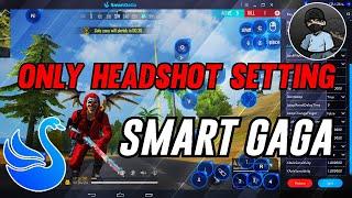 Best Headshot Settings ️ HUD + Sensivity Free Fire Smart GaGa  #8