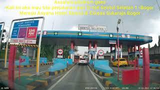 Trip perjalanan dari G- toll Sentul Selatan 1 menuju Asyana Hotel Sentul  Cikeas Bogor        #viofo