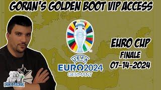 Euro Cup 2024 Finale Winning Expert Tips & Predictions 712024  Gorans Golden Boot VIP Access