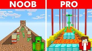 Minecraft NOOB vs PRO PARKOUR  BUILD CHALLENGE