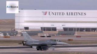 F-16 Tests Arresting Cable at Denver International Airport