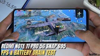 Xiaomi Redmi Note 11 Pro 5G PUBG Gaming test Global  Snapdragon 695 120Hz Display