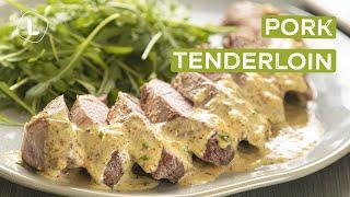 Pork Tenderloin with Creamy Mustard Sauce  Food Channel L Recipes