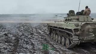 BMP2 sets Ukrainian ammunition depot on fire Russia 0 GROUP
