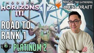 Triple Eldrazi Lord Beatdowns  Platinum 2  Road To Rank 1  Modern Horizons 3 Draft  MTG Arena