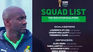 BREAKING GHANA  VS SUDAN  OTTO ADDO FINAL 25 MAN SQUAD TO BE NAMED - NEW VENUE APPROVED BY CAF