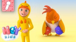 Les petits poussins  KARAOKÉ  Chansons avec des animaux pour Enfants  HeyKids en Français