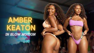 EXCLUSIVE Amber Keaton in SLOW MOTION  Miami Swim Week