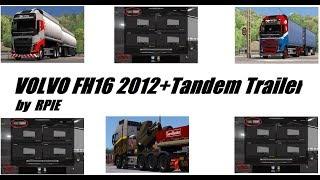 ETS2 v 1.32 Open Beta VOLVO FH16 2012+Tandem Trailer by RPIE