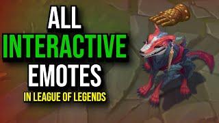 All INTERACTIVE Emotes in League of Legends