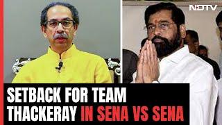 In Sena vs Sena Setback For Team Thackeray Speaker Backs Eknath Shinde