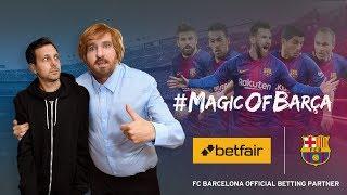 Dynamo CRAZY undercover magic at FC Barcelona with Betfair