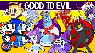 CUPHEAD Characters Good to Evil Including The Delicious Last Course 