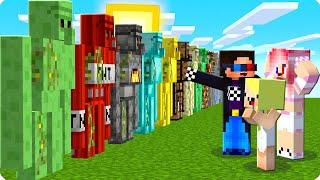 МЫ НАШЛИ 50 РЕДКИХ ЖЕЛЕЗНЫХ ГОЛЕМОВ В МАЙНКРАФТ ШЕДИ ЛЕСКА И НУБИК MINECRAFT