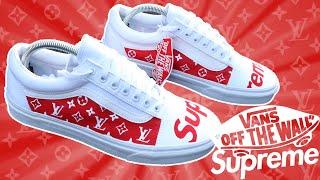 Custom Vans Old Skool - Supreme LV LV Supreme Vans