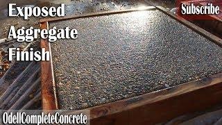 How to get a Exposed Aggregate Finish on Concrete