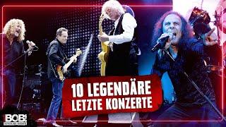 10 legendäre letzte Konzerte