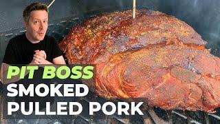 Pulled Pork Smoked on a Pit Boss  Pellet Grill Pork Butt