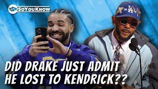 Drake Deleted All His Kendrick Lamar Diss Tracks & Social Media Reacts  TSR SoYouKnow