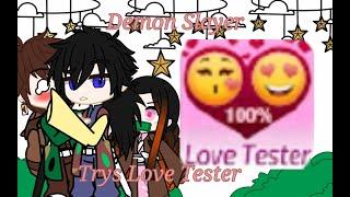 Demon Slayer trys Love tester  ft.Tanjiro Kamado  Giyutan