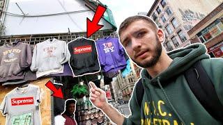 BUYING FAKE SUPREME YEEZYS AND BAPE IN NYC CHINATOWN THEY TRIED to RIP US OFF