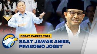 Ditengah Debat Prabowo Joget dan Bilang Tenang Dulu Pak Anies