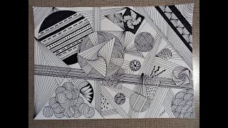 Zentangle Patterns - Zentangle Art - Doodle Patterns - Easy Line Work - Pattern Work #7