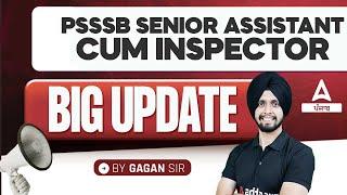 PSSSB Senior Assistant Update  Senior Assistant Inspector PSSSB  Know Full Details