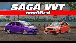 Proton Saga VVT Modified Orange & Purple