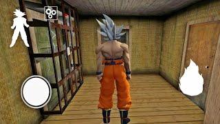Escaping as Goku in Granny Chapter Two  Granny 2 Mod Menu