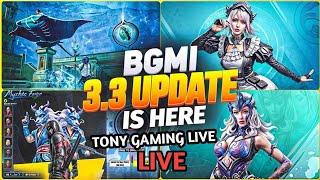  Bgmi Live Aggressive Gameplay  3.3 new update  Tony Gaming Live  #bgmilive #Tonyislive #live