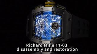 Richard Mille 11-03 disassembly and restoration. Restore RM11-03