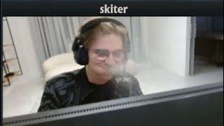 Skiter laughed so hard he spit out his water XD Tundra vs OG