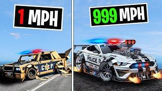 Everytime I Crash My Police Car Gets Faster on GTA 5 RP