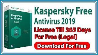 Kaspersky Antivirus 2019 Free for 1 year 365 days Legal