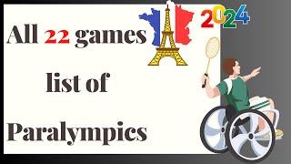 Full Paralympic Games List Paris Paralympic Games 2024  Paralympics 2024