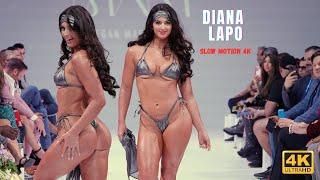 Micro Bikini Model Diana Lapo in Slow Motion 4k  - Basel Planet Fashion Show Miami - Hottest