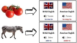 20 Pronunciation Differences between BRITISH ENGLISH and AMERICAN ENGLISH  Pronunciation Lesson