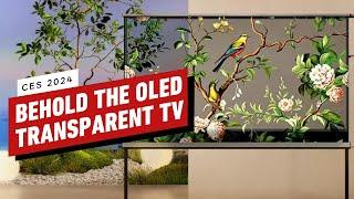 LGs New Transparent TV is Perfect for Gaming Its a 4K OLED TV with 120Hz and VRR Support