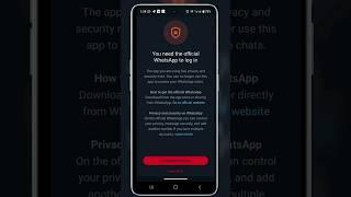 You need the official WhatsApp to log in  How to fix you need the official  WhatsApp to log in