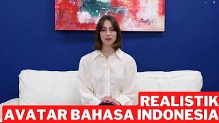 MEMBUAT AVATAR REALISTIK BERBAHASA INDONESIA  AI MEMBUAT AVATAR SANGAT NYATA BERBAHASA INDONESIA