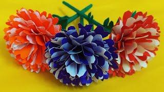 3D beautiful flowers making with craft paperDIY paper flowereasy flower makingstep by step tutori