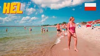 POLAND HEL BEACH WALK HEL PLAŻA SUMMER 2023 4K60FPS