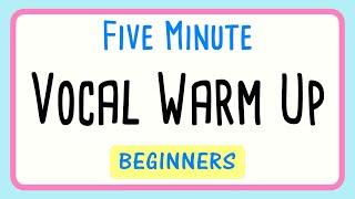 5 Minute Vocal Warm Up for Beginner Singers  Fun For All Ages