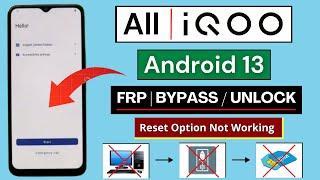 All IQOO Android 13 Frp Bypass Without PC  All IQOO Google Account Remove  Reset Option Not Work