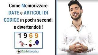 Come memorizzare DATE e ARTICOLI DI CODICE in pochi secondi e divertendoti Shape System