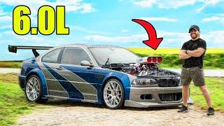 I Put a GIANT V8 Motor in my $1000 Need For Speed BMW