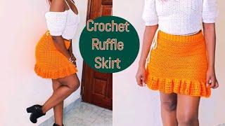 Crochet Simple Ruffle Skirt