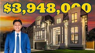 Touring a STUNNING $3.9M Dollar Custom Built Luxury Home In Toronto Ontario  Toronto Real Estate